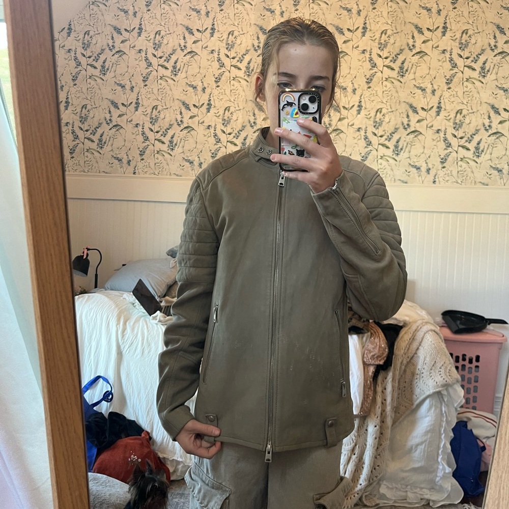 All Saints Lambs Leather Jacket